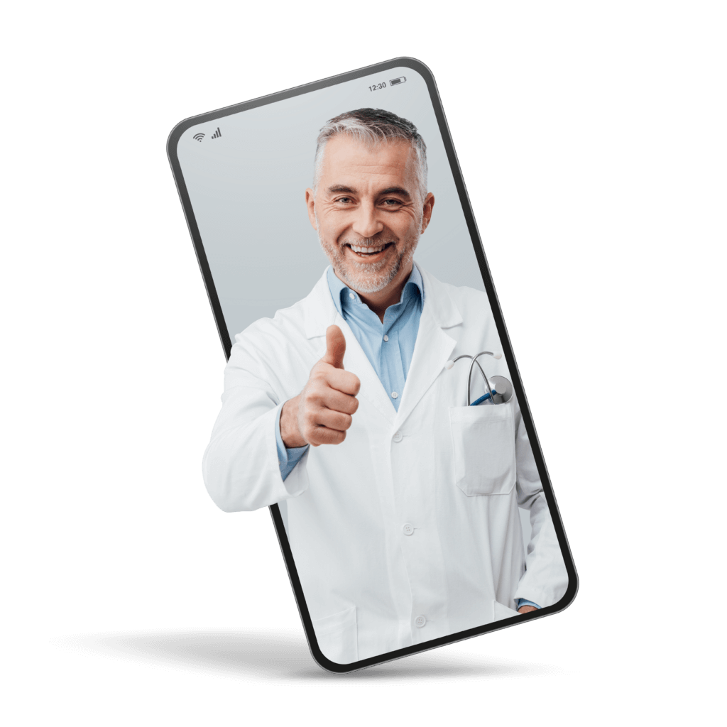 Dr. in cellphone