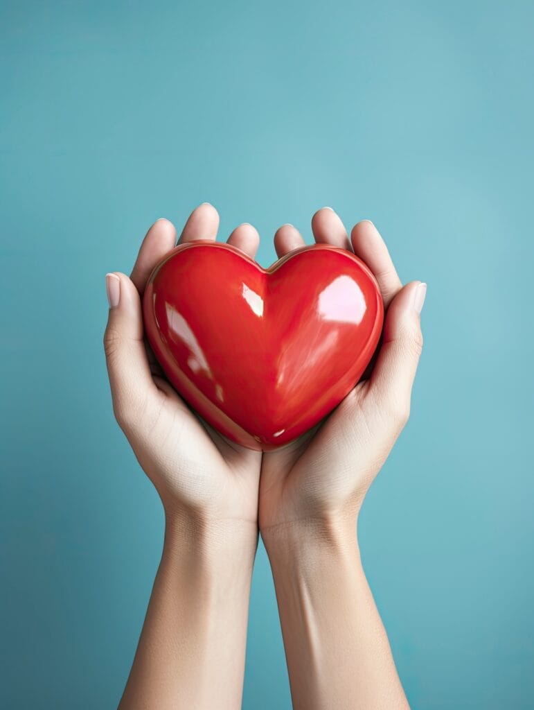 Hand holding red heart, World health day, Health care and mental health concept, Health insurance, Charity volunteer donation, CSR responsibility, World heart day,